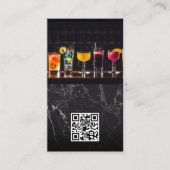 Cocktails op de top | QR-code Visitekaartje (Voorkant)