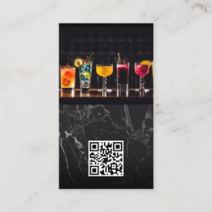 Cocktails op de top   QR-code Visitekaartje