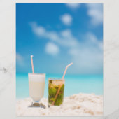 Cocktails op het strand flyer (Voorkant)