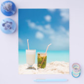 Cocktails op het strand flyer (Enkel)