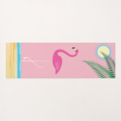 Cocktails op het strand met Flamingo Yoga Mat (Achterkant (horizontaal))