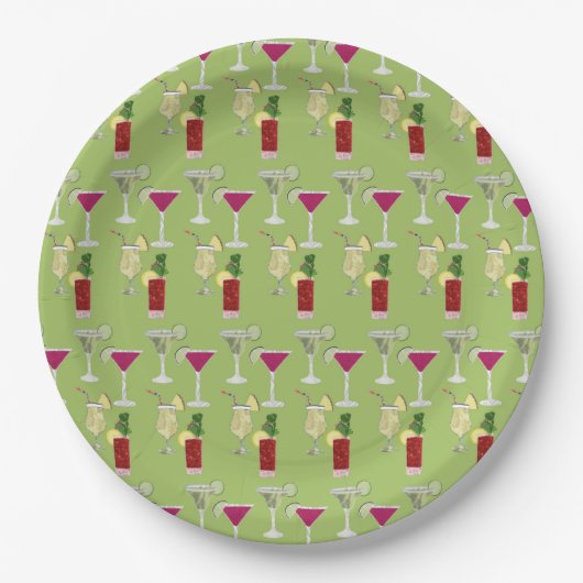 Cocktails Papieren Bordje (Voorkant)