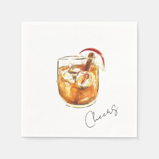 Cocktails Papieren Servet (Voorkant)