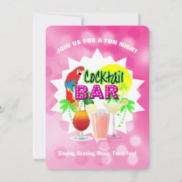 Cocktails Party Birthday Big Milestone Celebration Kaart