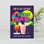 Cocktails Party Celebration Party - Gepersonalisee Kaart (Staand voorkant)