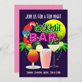 Cocktails Party Celebration Party - Gepersonalisee Kaart