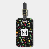 Cocktails Party Pattern Bagagelabel (Voorkant verticaal)