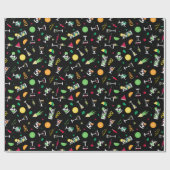 Cocktails Party Pattern Cadeaupapier (Vlak)
