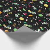 Cocktails Party Pattern Cadeaupapier (Hoek)