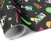 Cocktails Party Pattern Cadeaupapier (Rol Hoek)