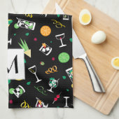 Cocktails Party Pattern Theedoek (Quarter Fold)