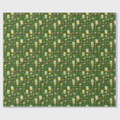 Cocktails Pattern Wrapping Paper Cadeaupapier (Vlak)