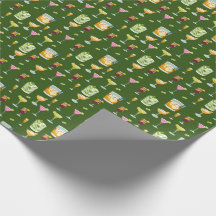 Cocktails Pattern Wrapping Paper