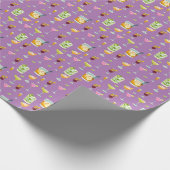 Cocktails Pattern Wrapping Paper Cadeaupapier (Hoek)