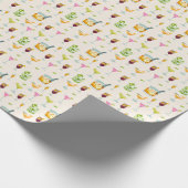 Cocktails Pattern Wrapping Paper Cadeaupapier (Hoek)