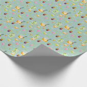 Cocktails Pattern Wrapping Paper Cadeaupapier (Hoek)