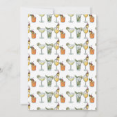 Cocktails Pensioen Party Vrouwen Drinken Kaart (Achterkant)