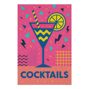 Cocktails - Pop Perfect Poster