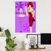 Cocktails Poster (Thuiskantoor)