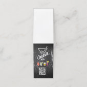 Cocktails | QR-code | Aangepast toevoegen Klantenkaartje (Buitenkant ongevouwen)