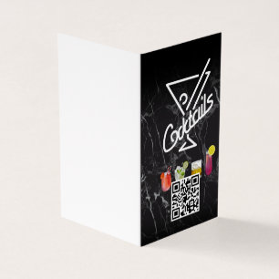 Cocktails   QR-code   Aangepast toevoegen Visitekaartje