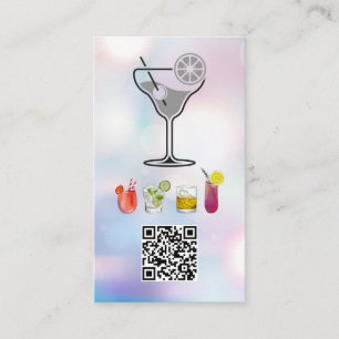 cocktails   QR-code   barman Visitekaartje