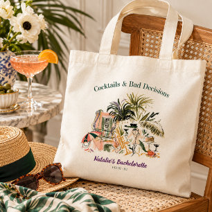Cocktails & Slecht Besloten Vrijgezellenfeest Tote Bag