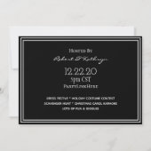 Cocktails, snoepjes en Cyberspace Holiday Party Kaart (Achterkant)