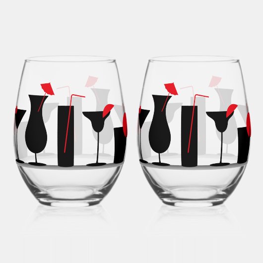 Cocktails Stemless wijnglazen Wijnglas Zonder Voet (Voorkant)