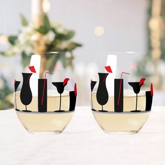 Cocktails Stemless wijnglazen Wijnglas Zonder Voet (Insitu (Huwelijk))