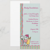 Cocktails Uitnodiging (Voorkant / Achterkant)