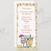 Cocktails Uitnodiging (Voorkant / Achterkant)