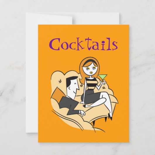 Cocktails / Uitnodiging voor een feest door SRF (Voorkant)