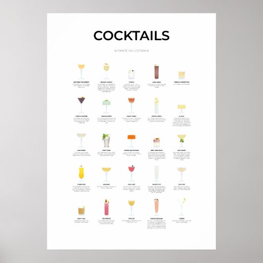 Cocktails Ultimate Collectie III Poster (Voorkant)