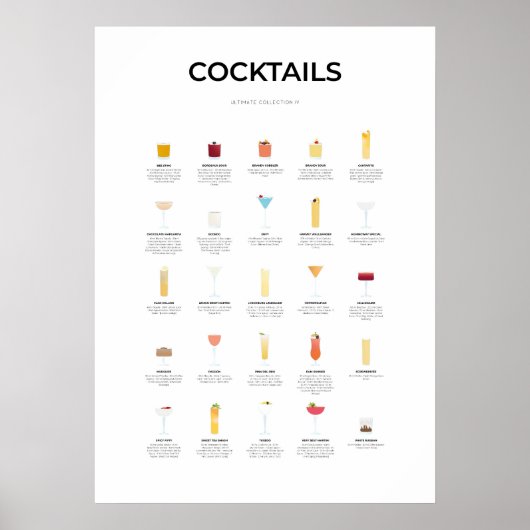 Cocktails Ultimate Collectie IV Poster (Voorkant)