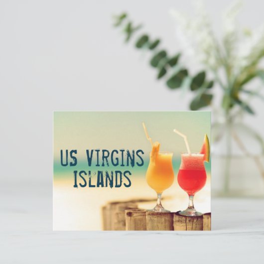 cocktails van de Amerikaanse Maagdeneilanden Briefkaart (Staand voorkant)