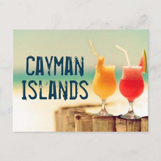 cocktails van de Caymaneilanden Briefkaart (Voorkant)