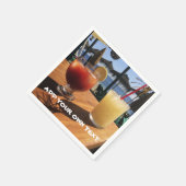 Cocktails van het Zee Custom Text Servet (Hoek)
