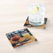 Cocktails van het Zee Glazen Onderzetter (Schuin)