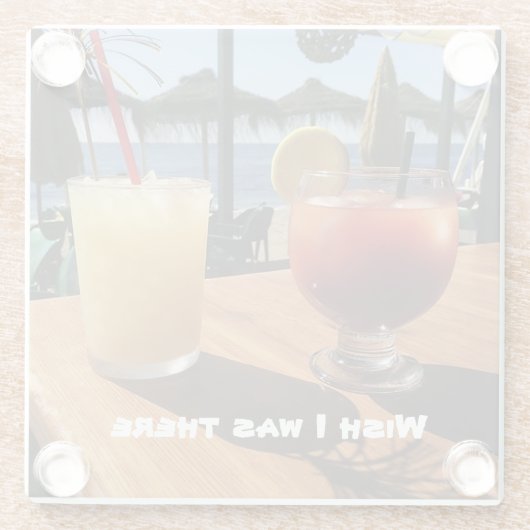 Cocktails van het Zee Glazen Onderzetter (Achterkant)