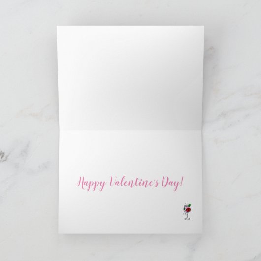 Cocktails vieren Valentijnsdag Kaart (Binnen)
