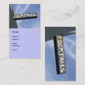 cocktails visitekaartje (Voorkant / Achterkant)