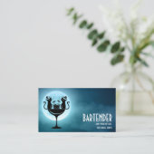 Cocktails voor Bar Cats Visitekaartje (Staand voorkant)