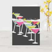 Cocktails voor een groot Wenskaart Kaart (Gele Bloem)