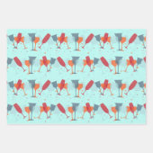 Cocktails voor viering ontwerp inpakpapier vel (Voorkant 3)