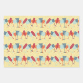 Cocktails voor viering ontwerp inpakpapier vel (Voorkant 2)