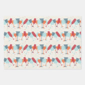 Cocktails voor viering ontwerp inpakpapier vel (Voorkant)