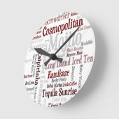 Cocktails wandklok (Hoek)
