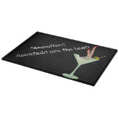 Cocktails zijn de beste! Bewerkbare naam Snijplank (Hoek)
