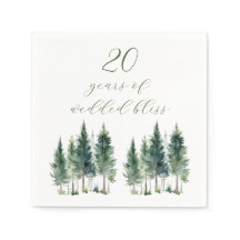Cocktailservet | Jubileum | Waterverf bos